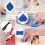 3 in 1 Caulking Tool Set with Stainless Steel Scraper and Replaceable Silicone Pads for Bathroom Kitchen Windows 3