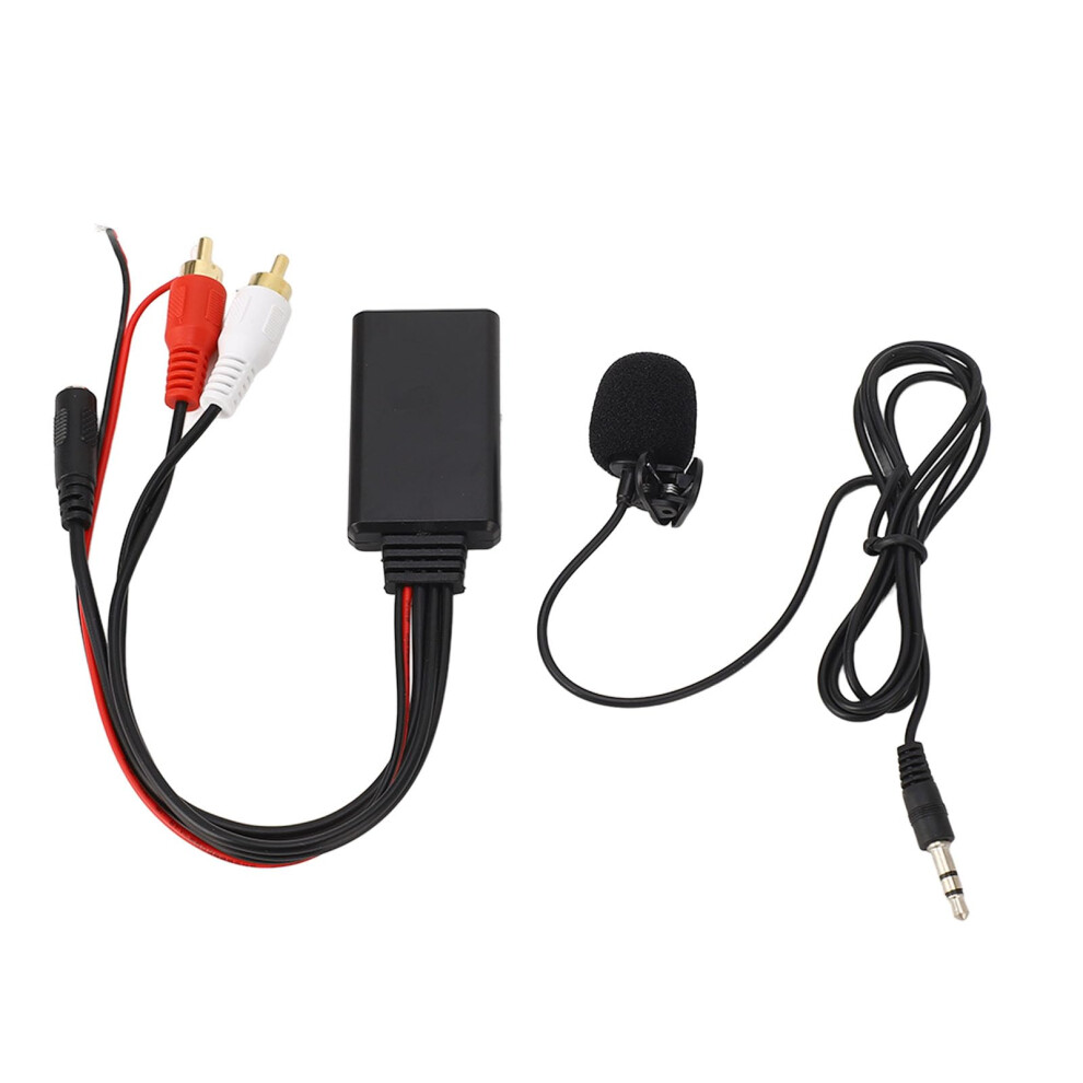 Aux Bluetooth Adapter With Microphone, Hands Plugandplay For Alpine Radio Black 9070919989902