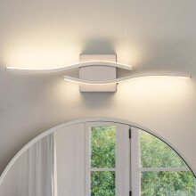 Brushed Nickel Bathroom Vanity Light Fixture Over Mirror, 23 Inch LED Bar with Adjustable Color Temperature and Smooth Dimming