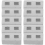 120Pcs Ceramic Mini Bricks Grey for Simulation Brick Models and Decor 1