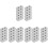 120Pcs Ceramic Mini Bricks Grey for Simulation Brick Models and Decor 3