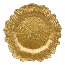 Charger Plates Set of 6 Round Decorative Dinner Plate Chargers for Weddings Reusable