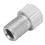 2 pezzi Adattatore per valvole Presta-Schrader Argento 15x9.5mm 8