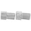 2 pezzi Adattatore per valvole Presta-Schrader Argento 15x9.5mm 13