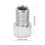 2 pezzi Adattatore per valvole Presta-Schrader Argento 15x9.5mm 9