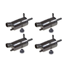 4 Set Windshield Washer Pump for Buick Cadillac Chevy GMC Pontiac Saturn Oldsmobile Replacement