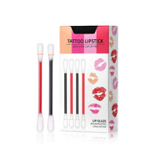 Liquid Matte Lipstick Cotton Swab, Kiss Proof Waterproof Makeup Applicator, Fashionable and Practical Cosmetic Kit, Easy to Carry and Use Anytime