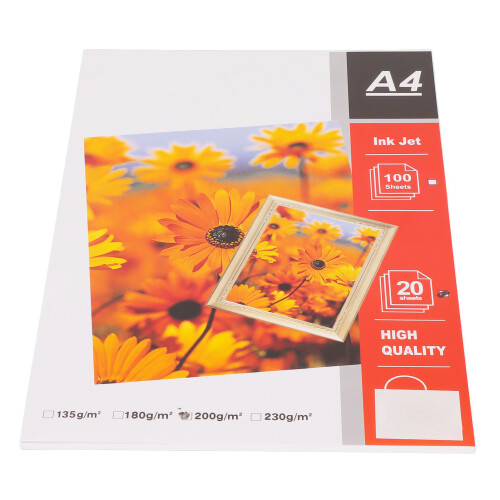 Efficient Glossy Photo Paper Durable Paper Water Resistant High Quality Automatic Levelling A4 Format Quick Drying 1