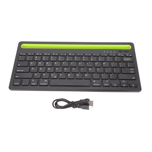 Multi Device Support Wireless Keyboard Bluetooth Connection Universal Compatibility Compact Design Silent Keys Remote Control Switch Long Range RF