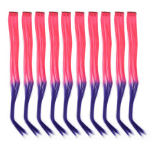Synthetische haarextensies met directe highlights, lichtgewicht ontwerp, natuurlijke texturen, voor kinderen en meisjes, met precisiebevestigingen en
