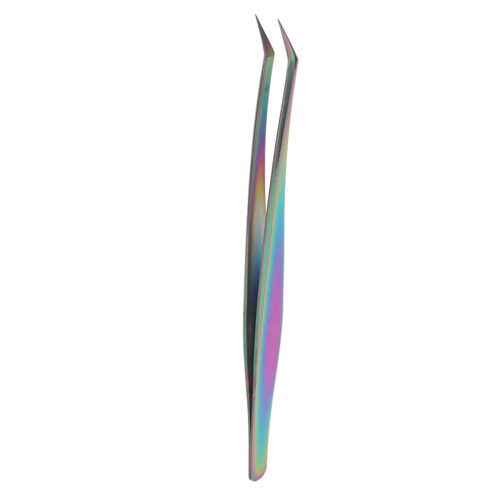 Volume Lash Tweezers Stainless Steel Design Small And Compact Accurate Positioning Practicality Wide Application For Nail Art Eyebrow Grooming