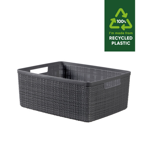 Curver Curver Jute Basket Bundle 4x Medium 4x Large, Deep Shadow Grey 2