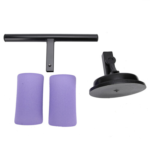 Compact Sit Up Device Dual Pole Abdominal Trainer Non Slip Stable Ergonomic Design Wide Application Space Saving Pink