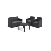 Keter Marie 4 Seater Lounge Set – Grey