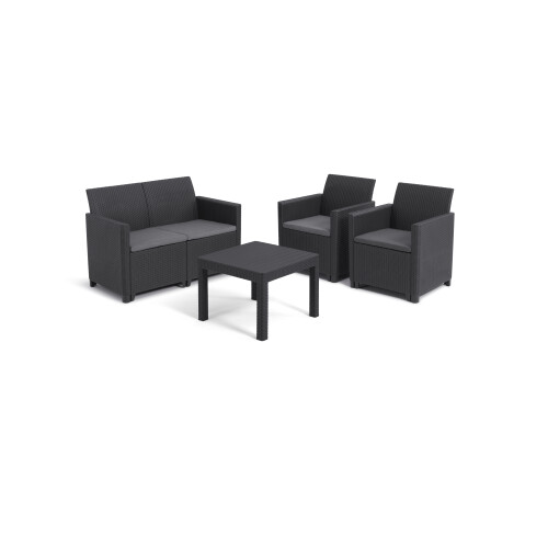Keter Keter Marie 4 Seater Lounge Set – Grey
