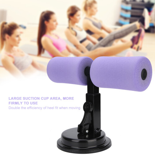 Compact Sit Up Device Dual Pole Abdominal Trainer Non Slip Stable Ergonomic Design Wide Application Space Saving Pink 1