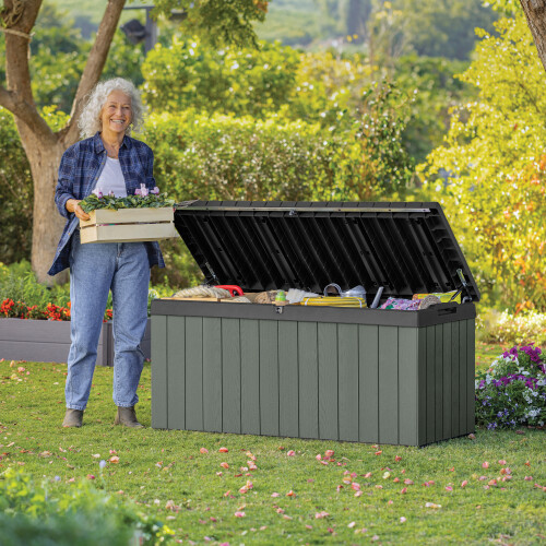 Keter Darwin 454L Storage Box - Green 1