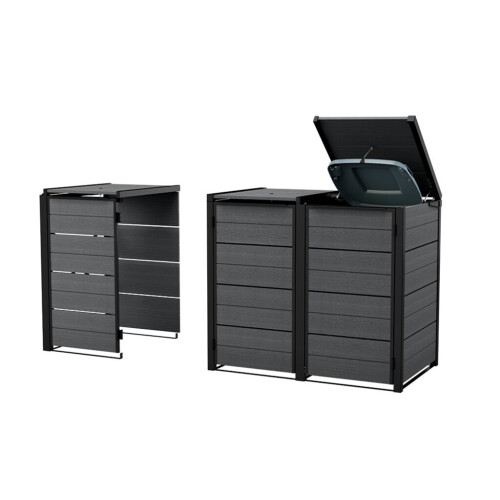 Keter 240L Bin Hideaway Extension - Grey 1