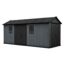 Newton Plus Dual Entry Shed 17x7.5ft - Grey