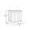 Keter Signature Square Planter - Ashwood Brown 12
