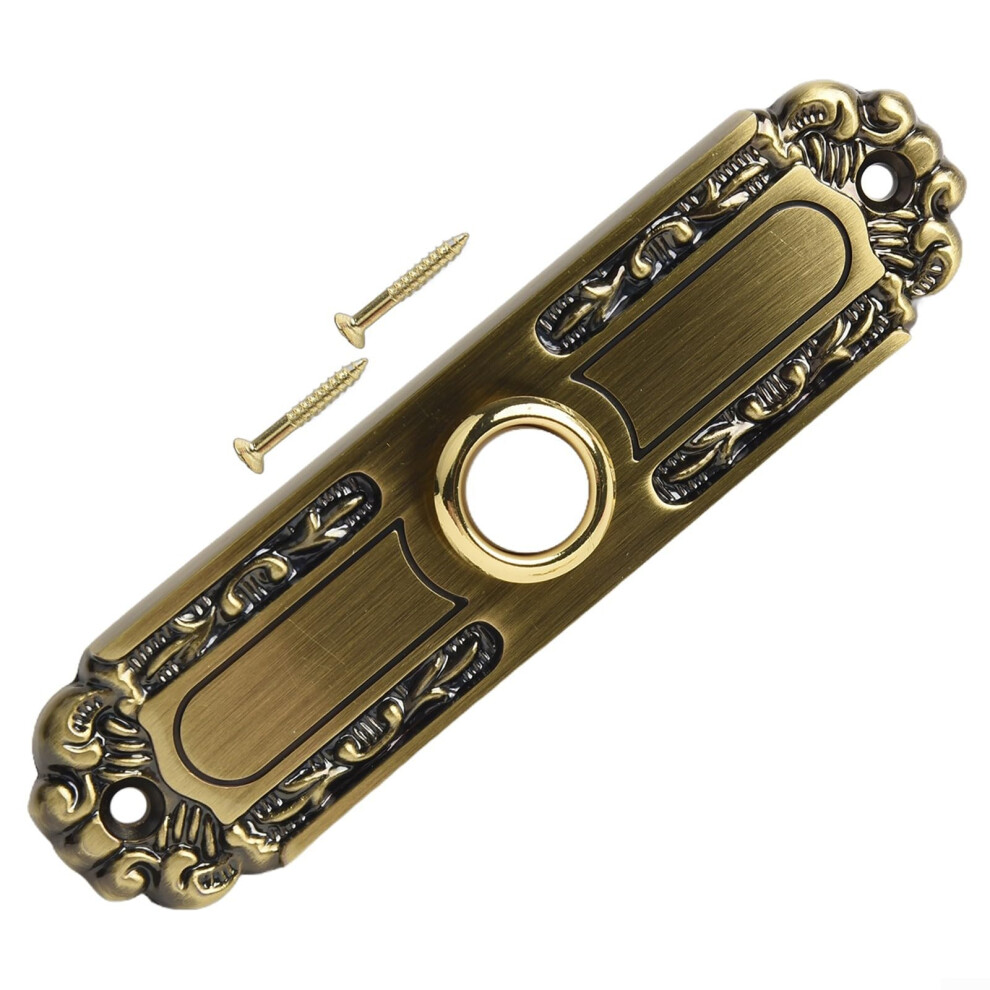 Waterproof Heavy Duty Doorbell Button With Antique Bronze Led For Outdoor Weatherproof Use 9044945414370