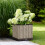 Keter Signature Square Planter - Ashwood Brown 4
