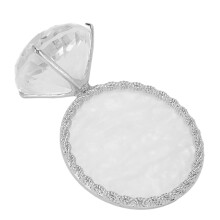 Nail Art Resin Farbmischpalette - Silbers Glasmalwerkzeug