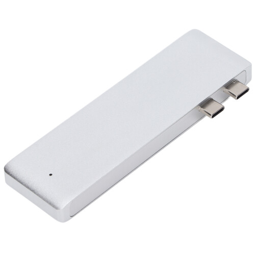 Κόμβος USB C αλουμινίου 6 σε 2 με καθολική συμβατότητα για MacBook Pro 2016-2020, ευέλικτος 2