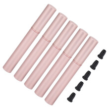 5 Stück 4 ml Metallleere Eyeliner- und Wimpernwachstumsflaschen, nachfüllbar