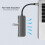 Σταθμός σύνδεσης Τύπου C Επέκταση βάσης USB Hub Αναγνώστης καρτών Διεπαφή πολυμέσων 6