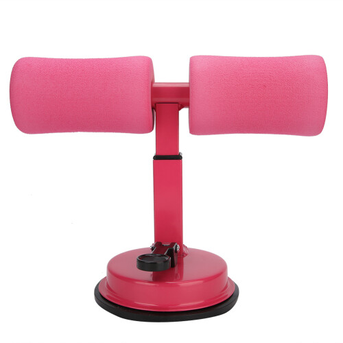 Compact Sit Up Device Dual Pole Abdominal Trainer Non Slip Stable Ergonomic Design Wide Application Space Saving Pink 1