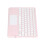 Portable Rechargeable Bluetooth Keyboard With Touchpad Ultra Slim Wireless Keyboard For iPad Tablets Round Keycap Multi Device Compatibility 6