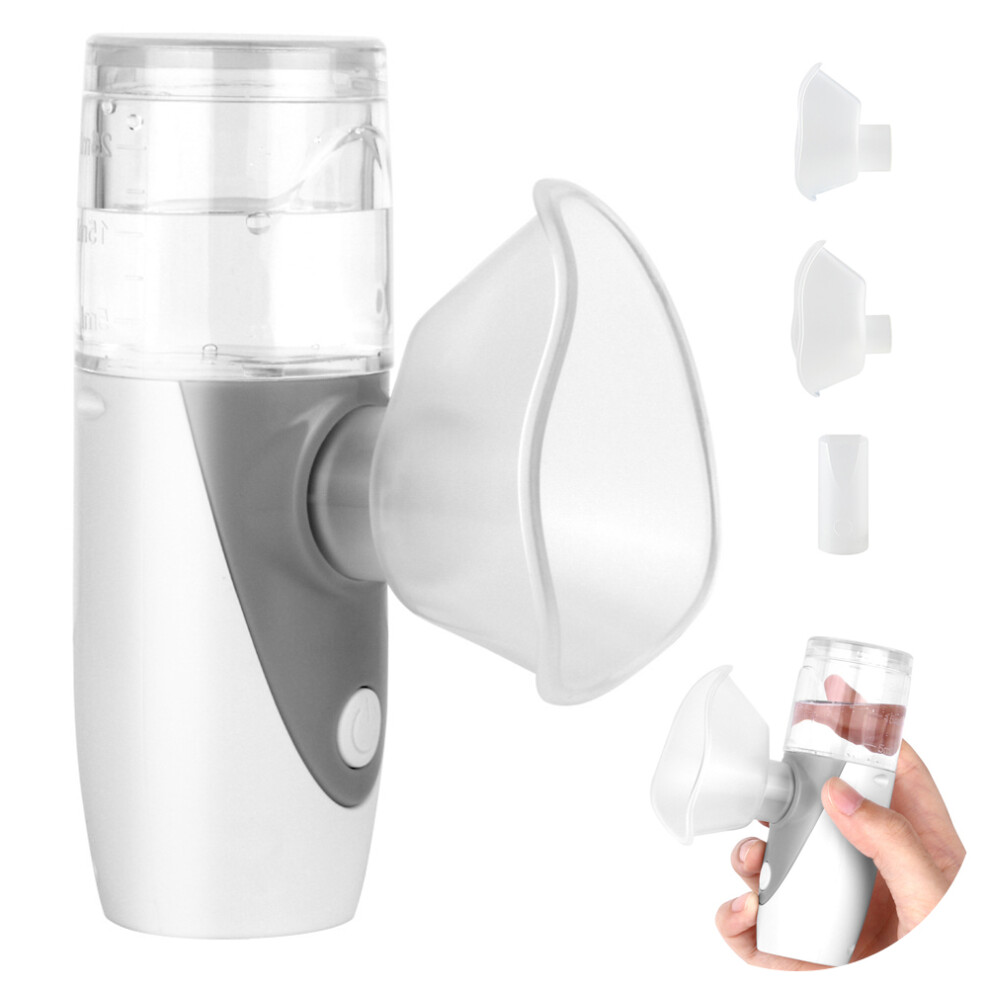 Handheld Mesh Nebulizer For Adults And Children, Compact Rechargeable Device With Three Mist Settings, Includes Masks And Mouthpiece, Ultra Quiet