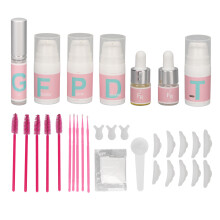 Professional Eyelash Lifting Kit With Brow Lamination Black Color, Long Lasting Lash Curling System For Natural Looking Eyes