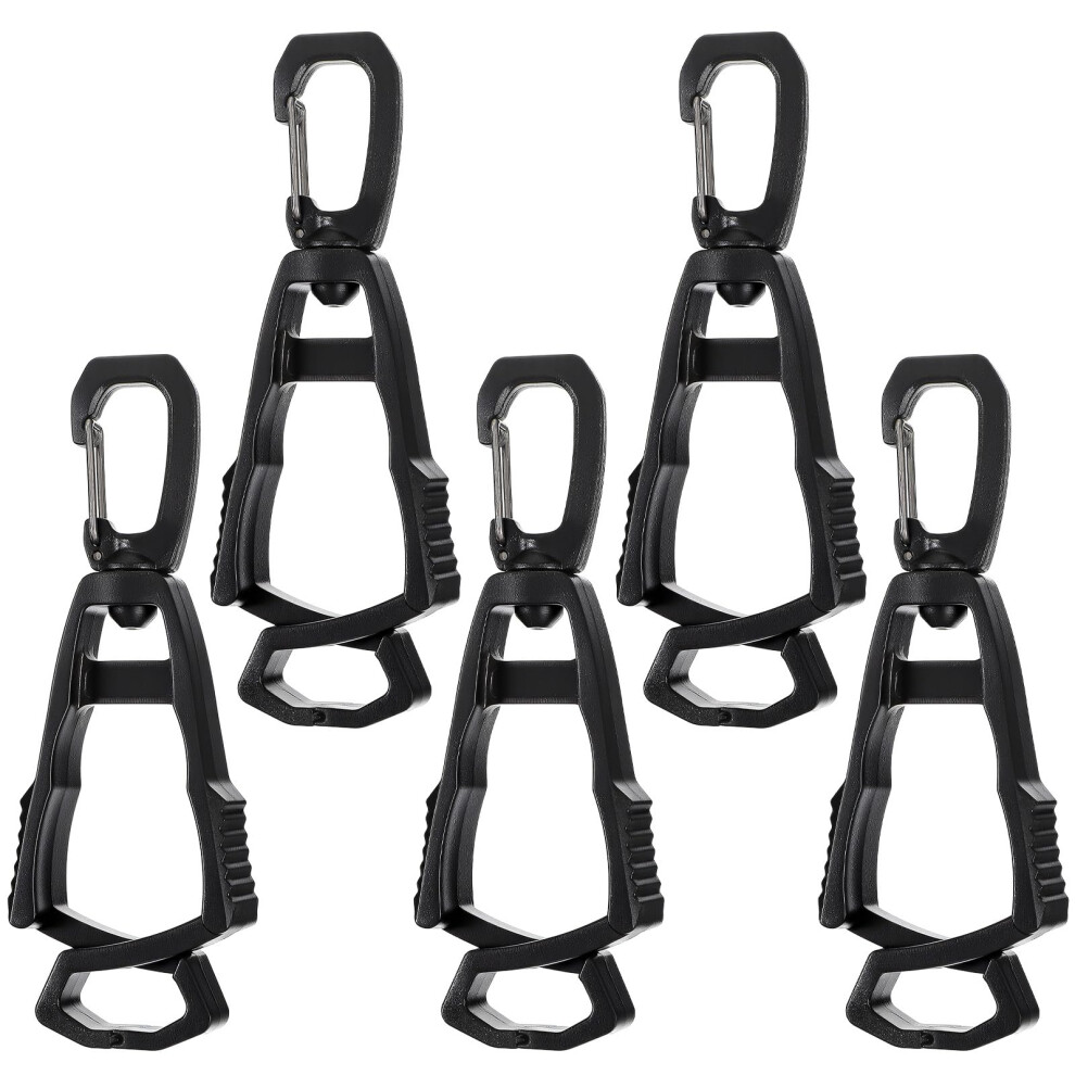5 Pcs Heavy Duty Glove Clip For Work Belt, 360 Degree Rotating Glove Holder With Quick Release 9044945414448