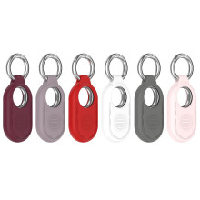 Case 6Pack Silicone Cover with Key Ring 360 Protection AntiScratch Tracker for Samsung Smart Tag 2