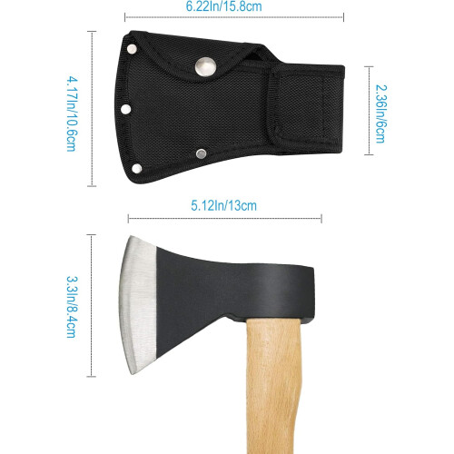 Axe Sheath Nylon Cover for 1.25 lb Hatchet with Double Snap Closure and Secure Belt Loop 2