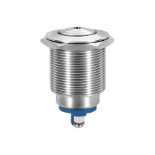 16mm Metal Buzzer Alarm with Red LED Light and Intermittent Warning Sound