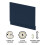 Balterley 800mm Edge/Power Straight End Bath Panel & Plinth - Matt Midnight Blue 3