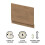 Balterley 800mm Straight Bath End Panel and Plinth - Antique Oak 2
