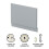 Balterley 800mm Straight Reversible Bath End Panel & Plinth - Satin Grey 3