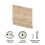 Balterley 700mm Straight Bath End Panel and Plinth - Bleached Oak 3