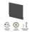 Balterley 750mm Edge/Power Straight End Bath Panel & Plinth - Textured Woodgrain Graphite Grey 3