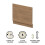 Balterley 700mm Straight Bath End Panel and Plinth - Antique Oak 2
