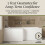 Balterley 1700mm Waterproof Square Shower Bath Front Panel - Gloss White 7