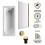 Balterley Round Single Ended 1700x700 Bath Set - Front Bath Panel & Brushed Brass Screen & Brushed Brass Waste 2