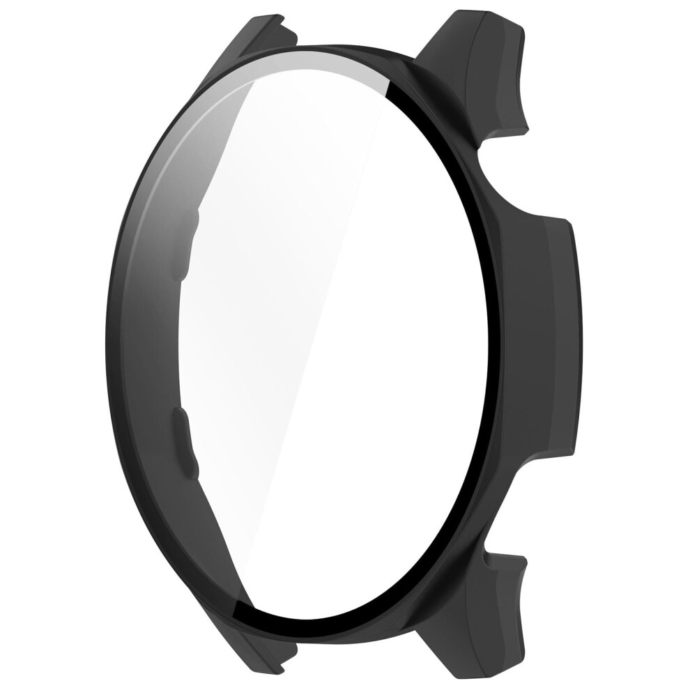 46Mm Smartwatch Protective Case With Glass Screen Protector, Shockproof Matte Cover Black 9053599200154