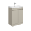 Balterley Balterley 600mm Floor Standing 2 Door Compact Unit with Polymarble Basin - Pebble Grey 1