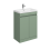 Balterley Balterley 600mm Floor Standing 2 Door Compact Unit with Polymarble Basin - Green 1