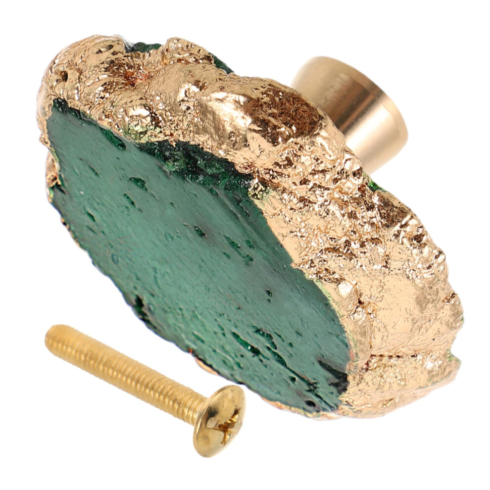 Brass And Crystal Cabinet Knobs With Elegant Detail, Decorative Dresser Drawer Pulls For Wardrobe 9044945414806